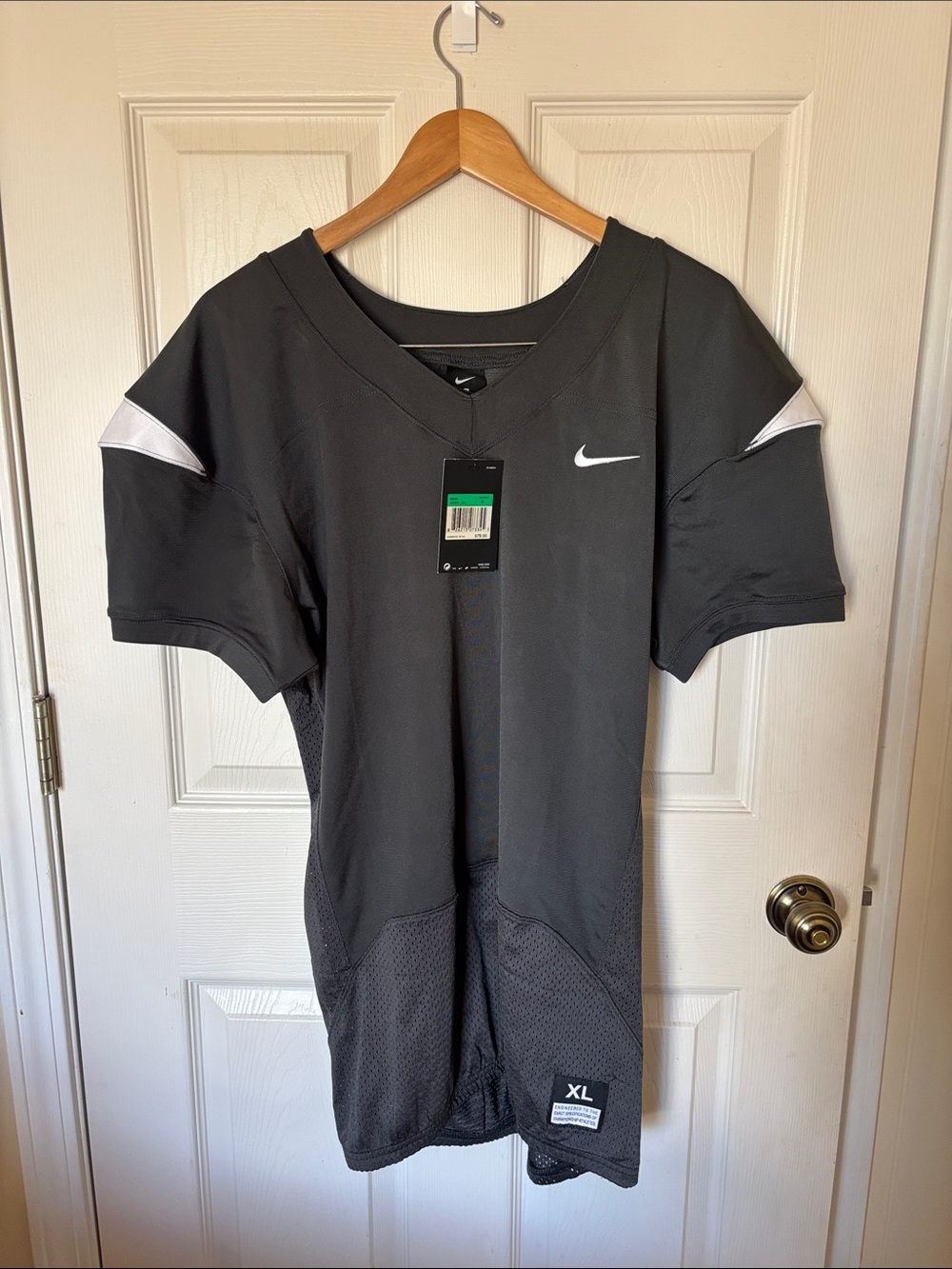Nike Grey Short-Sleeve Performance Jersey Size XL